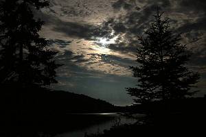 Delano Lake by veiled moonlight. Click here to see all the photos.