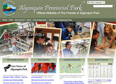 Tin Sign XXL Adventurer Algonquin Park 